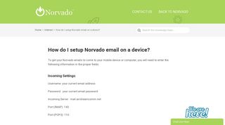 
                            7. How do I setup Norvado email on a device? – Norvado ... - Airstream Webmail Login