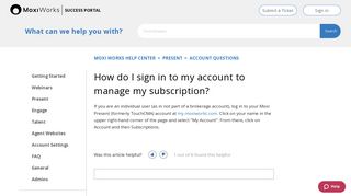 
How do I sign in to my account to manage my subscription ...
