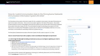 
                            6. How do I submit immunization data to the Pennsylvania ... - Pa Siis Login