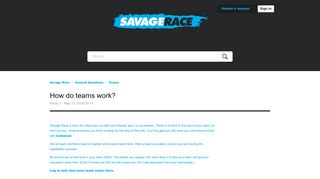 
                            5. How do teams work? – Savage Race - Savage Race Sign In
