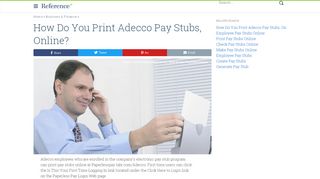 
                            5. How Do You Print Adecco Pay Stubs, Online? | Reference.com - Adecco Pay Stub Portal