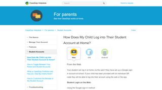 How Does My Child Log into Their Student Account at Home ... - App4 Students Login