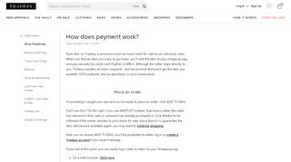 
                            4. How does payment work? | Tradesy Help & FAQs - Tradesy Account Portal