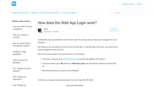 
                            4. How does the Web App Login work? - TextMe Apps Help Center - Textme Web Login