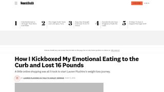 
                            7. How I Kickboxed My Emotional Eating to the Curb and Lost 16 ... - Ilkb 45 Day Challenge Portal