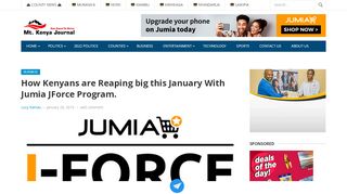 
                            8. How Kenyans are Reaping big this January With Jumia ... - Jforce Login