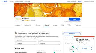 
                            6. How much does FreshDirect pay? | Indeed.com - Fresh Direct Employee Portal