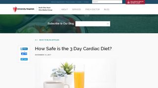 
                            7. How Safe is the 3 Day Cardiac Diet? - North Ohio Heart - The3day Portal