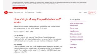 
                            4. How the Virgin Money Prepaid Mastercard works | Prepaid ... - Virgin Prepaid Card Portal