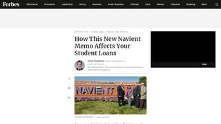 
How This New Navient Memo Affects Your Student Loans  
