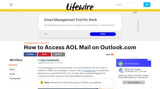 
                            7. How to Access AOL Mail in Outlook.com - Lifewire - Aol Anywhere Portal