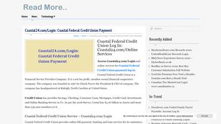How to Access Coastal Federal Credit Union Account Online? - Coastal24 Com Portal