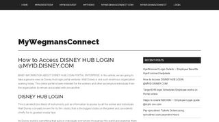 
How to Access DISNEY HUB LOGIN @MYID.DISNEY.COM ...
