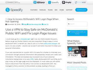 How to Access McDonald's WiFi Login Page When Not Opening ...
