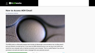 
How to Access MSN Email | It Still Works  
