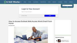 
                            2. How to Access Outlook Web Access Work Email From Home ... - Outlook Web Access Login Cdcr