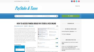 How to Access Panera Bread Pay Stubs & W2s Online ... - Panera Portal Ceridian