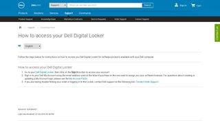 
                            2. How to access your Dell Digital Locker | Dell US - Dell My Locker Portal