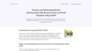 
                            6. How to access your Embarqmail.com (CenturyLink.net) email ... - Embarqmail Portal Email