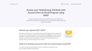 
                            6. How to access your Hotmail.co.jp (Outlook.com) email account ... - Hotmail Japan Portal