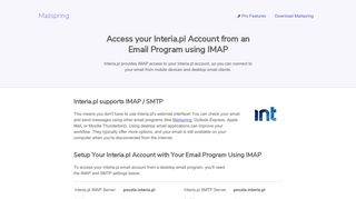 
                            6. How to access your Interia.pl email account using IMAP - Interia Pl Portal