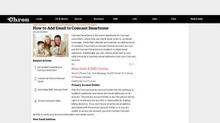 How to Add Email to Comcast Smartzone  Chron.com