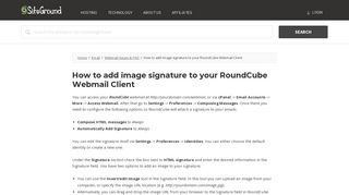 
How to add image signature to your RoundCube Webmail Client  
