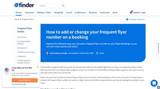 
                            5. How to add or change your frequent flyer number on a booking - Qantas Frequent Flyer Portal Manage My Booking