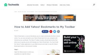 
                            4. How to Add Yahoo! Bookmarks to My Toolbar | Techwalla.com - Yahoo Bookmarks Portal