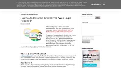 How to Address the Gmail Error "Web Login Required"
