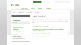 
                            5. How to Apply at Publix FAQs | Publix Super Markets - Publix Job Application Portal
