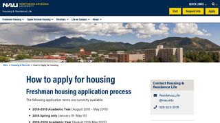 
                            5. How to Apply for Housing | Housing & Residence Life - Nau Housing Portal Portal