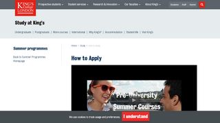 
                            4. How to apply | King's College London - King's College London Application Portal