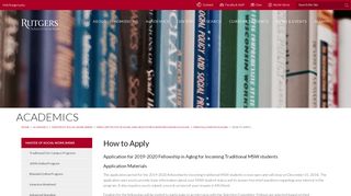 
                            6. How to Apply | Rutgers School of Social Work - Rutgers Msw Application Portal