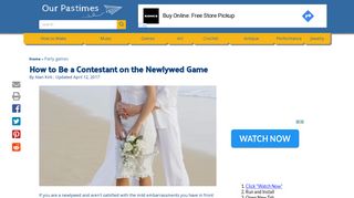 
                            7. How to Be a Contestant on the Newlywed Game - Our Pastimes - Newlywed Game Sign Up