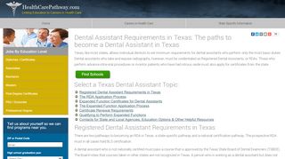 
                            4. How to Become a Registered Dental Assistant in Texas ... - Texas Dental Board Portal