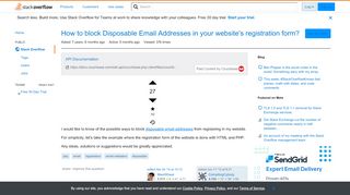 
                            7. How to block Disposable Email Addresses in your website's ... - Trbvm Sign Up