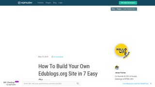 
                            3. How To Build Your Own Edublogs.org Site in 7 Easy Steps - Edublogs Org Sign Up