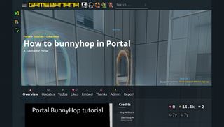 
How to bunnyhop in Portal | Portal Tutorials - GameBanana
