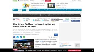 
                            5. How to buy FASTag, recharge it online and offline from HDFC ... - Hdfc Netbanking Login Mobile Recharge