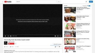 
                            7. How to Buy from the Online Coach Outlet! - YouTube - Coach Factory Outlet Portal Page