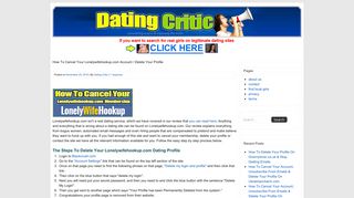
                            7. How To Cancel Your Lonelywifehookup.com Account / Delete ... - Lonelywifehookup Com Portal