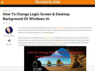 How To Change Login Screen & Desktop Background Of Windows …