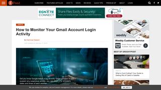 
How to Check Gmail Account Login Activity And Prevent ...  
