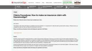 
                            2. How to Claim | insurance2go - Insurance 2 Go Portal