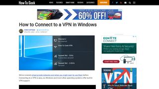 How to Connect to a VPN in Windows