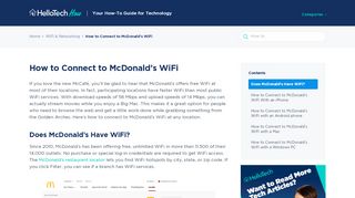
                            9. How to Connect to McDonald's WiFi : HelloTech How
