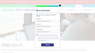 
                            8. How to connect to our Wi-fi | London City Airport - Heathrow Rewards Wifi Portal