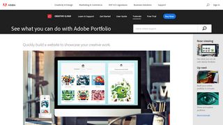 
                            2. How to create a Portfolio website | Adobe Creative Cloud ... - Adobe Portfolio Sign In