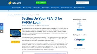 
                            4. How to Create an FSA ID for FAFSA Login - Edvisors - Fafsa Pin Portal
